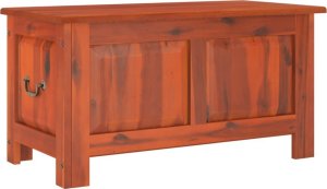 vidaXL Skrzynia z pokrywą, brązowa, lite drewno akacjowe 2