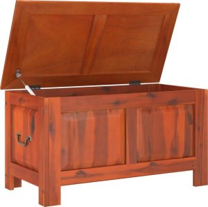 vidaXL Skrzynia z pokrywą, brązowa, lite drewno akacjowe 7