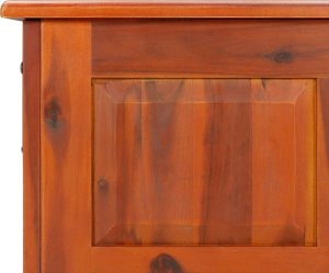 vidaXL Skrzynia z pokrywą, brązowa, lite drewno akacjowe 8