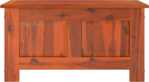 vidaXL Skrzynia z pokrywą, brązowa, lite drewno akacjowe 4