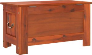 vidaXL Skrzynia z pokrywą, brązowa, lite drewno akacjowe 6