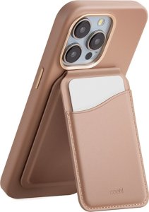 Podstawka Uniq UNIQ Coehl Esme magnetyczny portfel z lusterkiem i podpórką beżowy/dusty nude 2