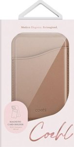 Podstawka Uniq UNIQ Coehl Esme magnetyczny portfel z lusterkiem i podpórką beżowy/dusty nude 3