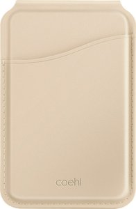 Podstawka Uniq UNIQ Coehl Esme magnetyczny portfel z lusterkiem i podpórką kremowy/cream 3