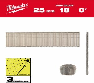 Milwaukee MILWAUKEE SZTYFTY INOX 18G/25mm /5000szt. - M18FN18GS 1