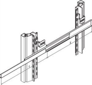 SCHROFF SCHROFF Zestaw montażowy do prowadnicy teleskopowej, uniwersalny dla 1 lub 2 HU, Varistar 1