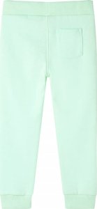 vidaXL Dziecięce spodnie dresowe, jasnozielone, 140 2