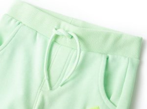 vidaXL Dziecięce spodnie dresowe, jasnozielone, 140 3