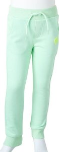 vidaXL Dziecięce spodnie dresowe, jasnozielone, 140 9