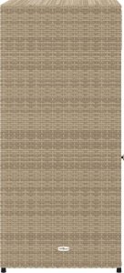 Szafa ogrodowa vidaXL Szafka ogrodowa, beżowa, 55x55x111 cm, polirattan 8