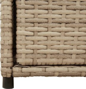Szafa ogrodowa vidaXL Szafka ogrodowa, beżowa, 55x55x111 cm, polirattan 10