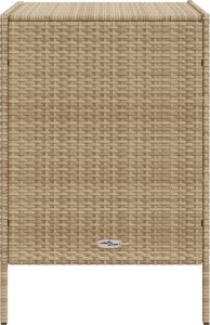 Szafa ogrodowa vidaXL Szafka ogrodowa, beżowa, 55x59x80 cm, polirattan 8