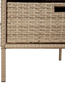 Szafa ogrodowa vidaXL Szafka ogrodowa, beżowa, 55x59x80 cm, polirattan 10