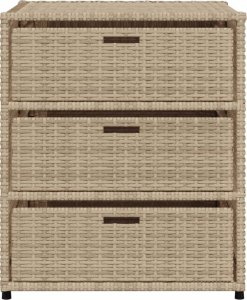 Szafa ogrodowa vidaXL Szafka ogrodowa, beżowa, 55x59x69 cm, polirattan 7