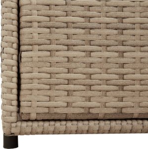 Szafa ogrodowa vidaXL Szafka ogrodowa, beżowa, 55x59x69 cm, polirattan 10