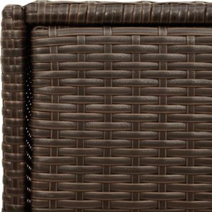 Szafa ogrodowa vidaXL Szafka ogrodowa, brązowa, 55x55x111 cm, polirattan 11