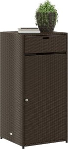 Szafa ogrodowa vidaXL Szafka ogrodowa, brązowa, 55x55x111 cm, polirattan 4