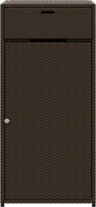 Szafa ogrodowa vidaXL Szafka ogrodowa, brązowa, 55x55x111 cm, polirattan 7