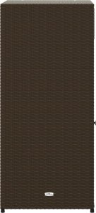 Szafa ogrodowa vidaXL Szafka ogrodowa, brązowa, 55x55x111 cm, polirattan 8