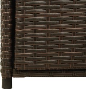 Szafa ogrodowa vidaXL Szafka ogrodowa, brązowa, 55x55x111 cm, polirattan 10