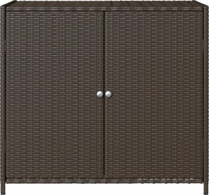 Szafa ogrodowa vidaXL Szafka ogrodowa, brązowa, 83x45x76 cm, polirattan 7