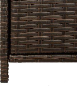 Szafa ogrodowa vidaXL Szafka ogrodowa, brązowa, 83x45x76 cm, polirattan 10