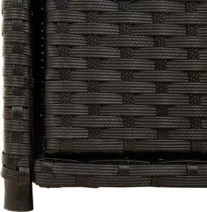 Szafa ogrodowa vidaXL Szafka ogrodowa, czarna, 55x55x111 cm, polirattan 10