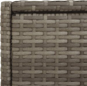 Szafa ogrodowa vidaXL Szafka ogrodowa, szara, 55x55x111 cm,polirattan 11