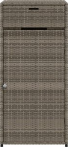 Szafa ogrodowa vidaXL Szafka ogrodowa, szara, 55x55x111 cm,polirattan 7