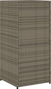 Szafa ogrodowa vidaXL Szafka ogrodowa, szara, 55x55x111 cm,polirattan 9
