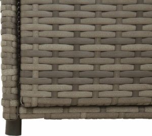 Szafa ogrodowa vidaXL Szafka ogrodowa, szara, 55x55x111 cm,polirattan 10