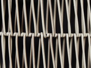 Beliani Zestaw 2 doniczek na kwiaty z technorattanu jasnobrązowy BRODIEA 7