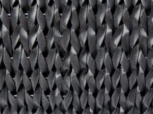 Beliani Zestaw 2 doniczek na kwiaty z technorattanu czarny BERBERIS 7