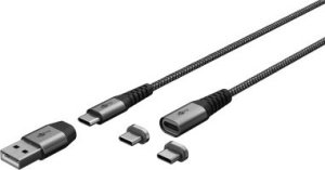 Kabel USB Goobay USB-C - USB-C 1 m Czarny (65653) 1