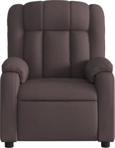 vidaXL vidaXL Fotel rozkładany, ciemnobrązowy, obity tkaniną 6