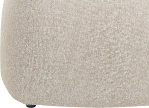 Beliani Puf lniany ⌀ 45 cm beżowy MONTEREY 4