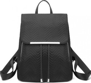 Plecak turystyczny Accessorize Me Pikowany Plecak Damski Czarny Nylon Flossy 2