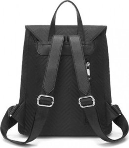 Plecak turystyczny Accessorize Me Pikowany Plecak Damski Czarny Nylon Flossy 3