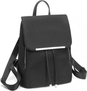 Plecak turystyczny Accessorize Me Pikowany Plecak Damski Czarny Nylon Flossy 5