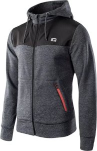 IQ Męska bluza IQ SARIN 11540-BLK ME/BLK/S O black melange/black/spicy orange rozmiar S 2