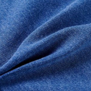 vidaXL Bluza dziecięca z kapturem i zapięciem na zamek, niebieski melanż, 104 7