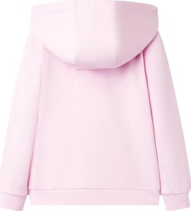vidaXL Bluza dziecięca z kapturem, jasnoróżowa, 104 2