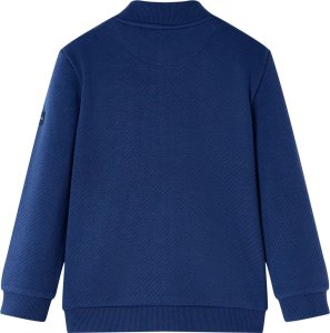 vidaXL Bluza dziecięca z zapięciem na suwak, granatowa, 92 2