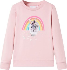 vidaXL Bluza dziecięca, jasnoróżowa, 104 Lumarko! 1