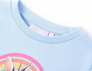 vidaXL Bluza dziecięca, jasnoniebieska, 92 3