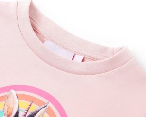 vidaXL Bluza dziecięca, jasnoróżowa, 92 3