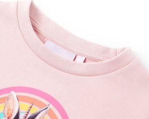 vidaXL Bluza dziecięca, jasnoróżowa, 116 3