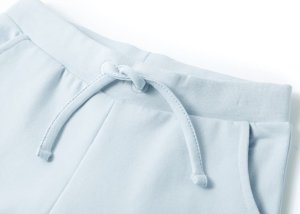 vidaXL Dziecięce spodnie dresowe, jasnoniebieskie, 128 3