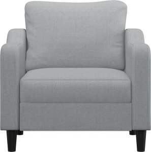 vidaXL Fotel, jasnoszary, 60 cm, obity tkaniną 3