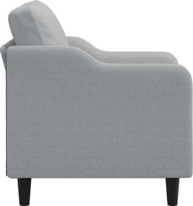 vidaXL Fotel, jasnoszary, 60 cm, obity tkaniną 4